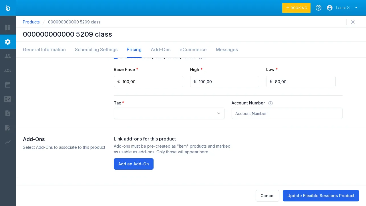 Tax and version warning