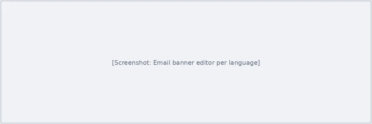 Email banner editor