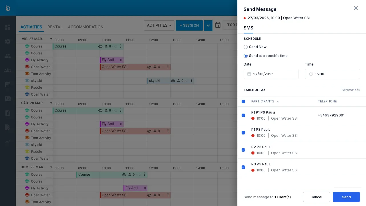 Scheduled SMS with date and time
